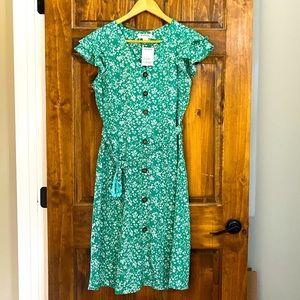 Green Flower Dress